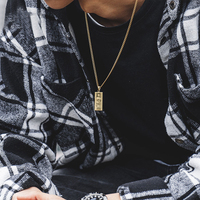 Hot US Cash Charm Collier $100 Dollar Collier 18K Plaqué Or Acier Inoxydable Hip Hop Design Urban Street Dollars