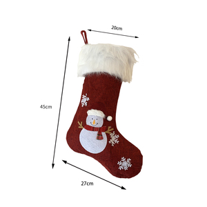 Bas de <span class=keywords><strong>Noël</strong></span> classiques de renne du Père <span class=keywords><strong>Noël</strong></span> avec technique de broderie décorations suspendues de <span class=keywords><strong>cheminée</strong></span> et chaussettes de <span class=keywords><strong>Noël</strong></span> cadeaux pour enfants - Product Image 3