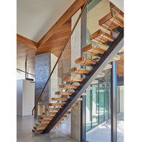 Lampes LED pour escaliers, prix d'usine, Mono Stringer, droites et ouvertes, escaliers flottants, Kits d'escalier