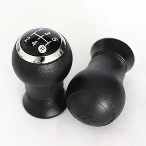 5 /6 Velocidade MT Carro Mudança de Engrenagem Botão para TOYOTA Yaris Shifter Alavanca Vara Caneta Braço Cabeça Bola POMO Cromado PU Engrenagem de Couro shifter