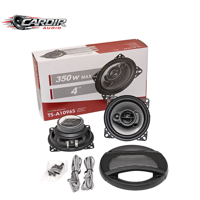 4 Inch 3 Way Coaxial Car Speakers 350W 12V Universal Vehicle Audio Speaker CR-A1096R for Vehicle Interior Upgrades Ready to Ship
