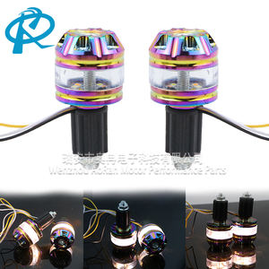 LED Motorrad Lenker Griffe Stangen enden Stecker Lenker Schieber Brennen Titan Lenker End stecker mit leichtem Zubehör - Product Image 2