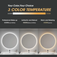 Miroir de salle de bain LED en forme de nuage Anti-buée Fonction de mémoire Dimmable Design moderne Interrupteur tactile Miroir de courtoisie pour Salon de chambre