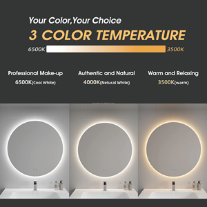 Đám mây hình Led Gương phòng tắm chống sương mù thay đổi độ sáng Chức năng bộ nhớ thiết kế hiện đại cảm ứng chuyển đổi Vanity gương cho phòng ngủ Salon - Product Image 3