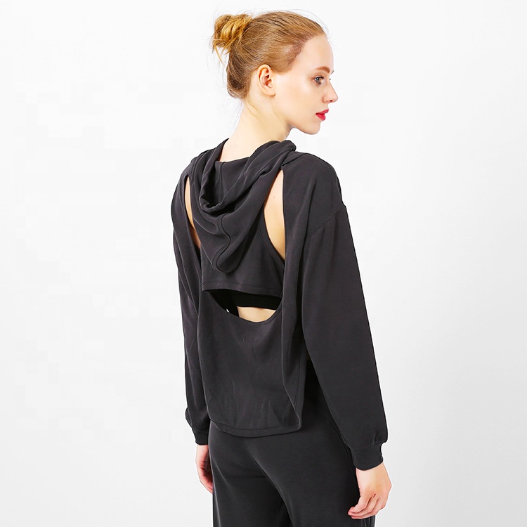 gymshark open back moletom com capuz