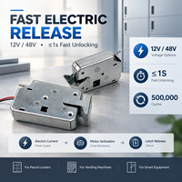 Serrure de casier à colis électrique 24V/48V à verrouillage par gravité pour armoires de livraison logistique et casiers intelligents