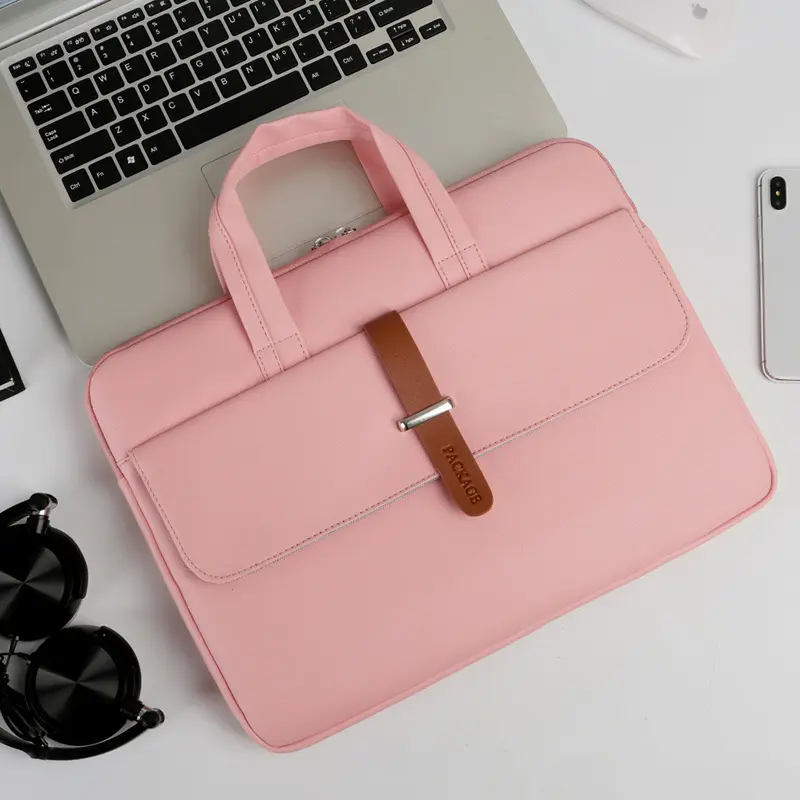Nuovo arriva borsa per Laptop in vera pelle impermeabile in pelle PU personalizzata per uomo, valigetta da donna
