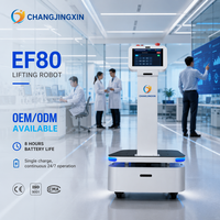 Plateforme Robotique Avancée EF80 300kg AMR Navigation Laser SLAM Précision 10mm Autonomie 6-8H Batterie 40Ah Sécurité LiDAR 360°