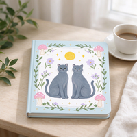 Buku Sketsa Cetak UV Persegi 19*19cm, Cetak Kustom, Sampul Keras, Buku Gambar, Hadiah