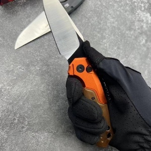 Cuchillo Plegable Multifuncional KS de Acero Inoxidable Personalizable OEM con Hoja para Supervivencia al Aire Libre, Camping y Bricolaje, Mango G10, HK - Product Image 3