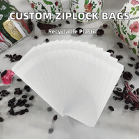 Sachets personnalisés à fond carré avec fermeture zip en PE, haute résistance à l'humidité, qualité alimentaire, opaques, laminés, recyclables pour grains de café, thé, poudre de masque