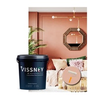 Peinture murale liquide brillante imperméable Vissney Acrylic Eco-friendly pour intérieur et extérieur