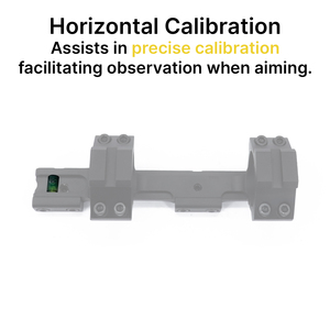 ACUMETA 11mm Schwalben schwanz fernrohr halterung mit horizontaler Kalibrierung für <span class=keywords><strong>1</strong></span> Zoll/30mm Rohr, Mittelhöhe <span class=keywords><strong>1</strong></span>,14 Zoll für das Training im Freien - Product Image 3