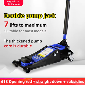 Cric hydraulique de levage de sol pour changement de pneus de voiture, SUV compact, berline 2.5T, ultra-plat horizontal en acier inoxydable - Product Image 4