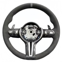 Volant en Suède Complet Style CS avec Garniture Carbone pour BMW F10 F20 F22 F30 F82 F85 F90 F31 M2 F87 M3 F80 M4 X5 F15 E70 E90