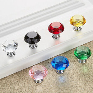 Furniture Kitchen Crystal <b>Drawer</b> Handles Glass Door Knobs Crystal Cabinet Knobs - Product Image 5