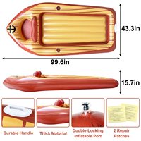 Bateau gonflable de flotteur géant fait sur commande de piscine avec le refroidisseur, bateau géant de flotteur de l'eau