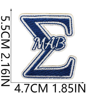 Texas Universiteit Studentenvereniging Geborduurd Ijzer-Op Twill Vilt Zpb Patch Grieks Symbool Logo Badge Delta Meisje Gebaar - Product Image 3