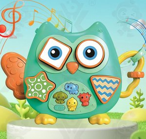 Wholesale Orff <b>Instrument</b> Owl Building Block Musical <b>Keyboard</b> Toy Puzzle Cartoon Animal Multicolored Shape Recognition - Product Image 2