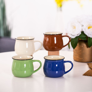 High Grade Porcelain Coffee Mugs-High Quality Multicolor Eco-Friendly Low MOQ Modern Minimalist Design - Product Image 1