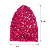 Filet à cheveux en maille crochetée en rayonne, bonnet snood, filet à cheveux, couvre-chef, ornement pour dormir la nuit, accessoires pour cheveux, cadeau promotionnel