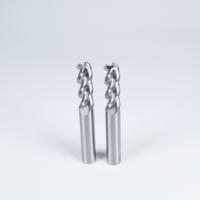 Fresa de carburo HRC55 HRC60 de 3 o 4 filos cuadrados para corte de metal y aluminio CNC, broca de router