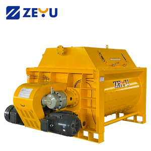 ZEYU JS500 Heavy Duty Twin-Shaft Concrete Mixer 500L 0.5m Capacity <strong>25m</strong>/h Output Motor Powered Batching Plant Construction High - Product Image 3