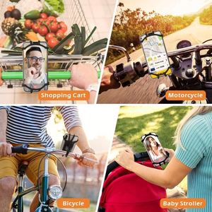 Support de téléphone portable universel 360° pour poussette, vélo électrique, moto et vélo °   Silicone rotatif résistant à la liaison - Product Image 5