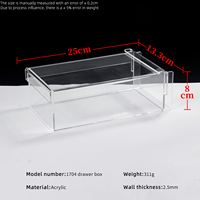 Caja Rectangular Transparente de Acrílico para Tiramisú con Tapa Deslizante, Apta para Alimentos, Exhibición de Postres, Embalaje para Regalos, Caja Transparente para Mousse