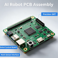 Placa de Circuito Impreso para Robot IA, Ensamblaje de PCB Personalizado, Placa PCBA SMT, Placa de Circuito de Control Inteligente para Robot de Servicio AGV Industrial