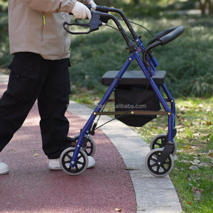 2025 הנמכר ביותר <span class=keywords><strong>4</strong></span> גלגל rollator גלגל עם מושב לקשישים וקשישים - Product Image 1