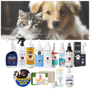 Fournisseur en gros OEM pour animaux de compagnie Baume pour nez et pattes de <span class=keywords><strong>chien</strong></span> Shampooing pour animaux de compagnie Nettoyant pour oreilles Déodorant pour animaux de compagnie Rince-bouche oral Shampooing sec sans eau - Product Image 2