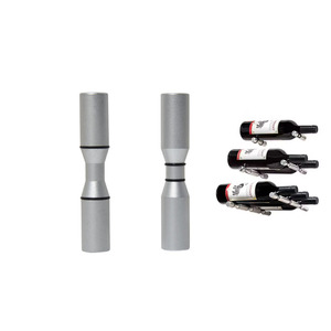 Soporte de <span class=keywords><strong>Pared</strong></span> de Aluminio para 1 Botella de Vino, con Clavijas, Oxidado, Piezas Mecanizadas por CNC, Personalizado, Apto para Bodegas y Bares Domésticos - Product Image 1