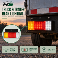 Feu arrière LED HSSH 60W pour camion Isuzu 12V 24V SMD 2835, feu combiné arrière pour camion de fret et remorque