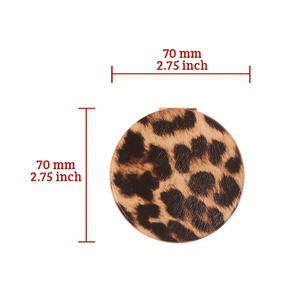 Specchietto per il trucco portatile pieghevole <span class=keywords><strong>a</strong></span> forma di <span class=keywords><strong>cuore</strong></span> con stampa leopardata <span class=keywords><strong>a</strong></span> forma di <span class=keywords><strong>cuore</strong></span> piccolo <span class=keywords><strong>specchio</strong></span> - Product Image 4