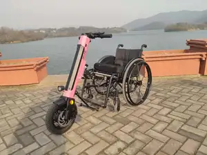 كرسي متحرك كهربائي خفيف الوزن قابل للطي دراجة يدوية كهربائية 12/16in عجلة كهربائية