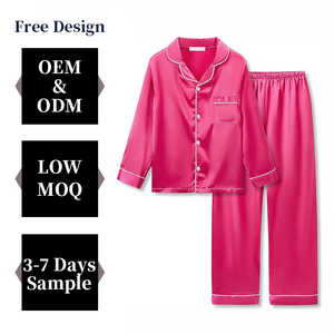 Ensemble de <span class=keywords><strong>pyjama</strong></span> en satin d'automne, meilleures offres, manches longues, <span class=keywords><strong>pyjama</strong></span> pour petites et grandes filles, vente en gros, prix bas, ensemble de pyjamas pour filles et garçons - Product Image 1