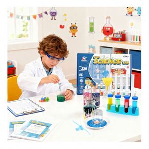 Kit d'expériences scientifiques captivantes pour les étudiants, permettant de mener des réactions chimiques STEM sûres, apprentissage pratique et ludique, jouet éducatif - Product Image 4
