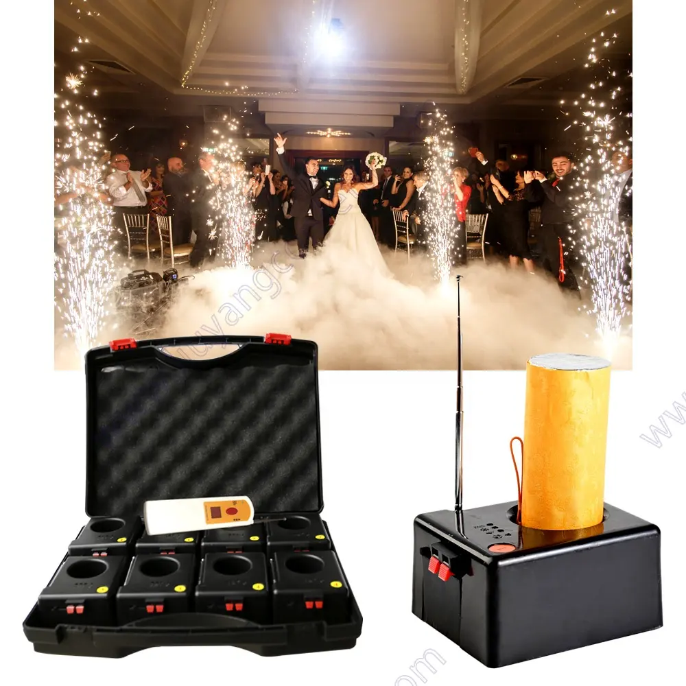 Party Stage Fountain Effekt Neue Fernbedienung Cold Pyro Machine Receiver Hochzeits maschine Wireless Fireworks Firing System
