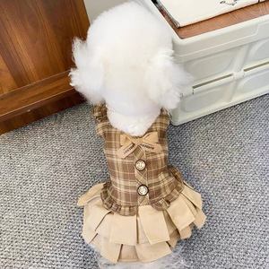 Ropa para Mascotas, Chaleco para Perro, Falda Color Caramelo, Transpirable, Estilo Casual de Primavera - Product Image 2
