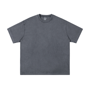 เสื้อยืดผู้ชายคอตตอน 100% หนัก 260 กรัม คุณภาพพรีเมียม ทรงปกติ ผ้าถักเนื้อแน่น ระบายอากาศได้ดี แขนสั้น คอกลม ขายส่ง - Product Image 3