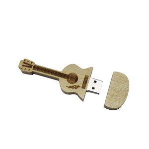 Memoria USB para guitarra, disco de madera con logotipo personalizado, 4GB, 8GB, 16GB, 32GB, 64GB, 128GB, <span class=keywords><strong>Flash</strong></span> USB de alta velocidad para regalo de boda - Product Image 3