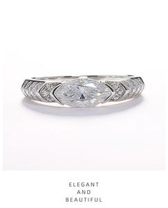 Bague <span class=keywords><strong>Maureen</strong></span> Zircon Style Ins de Luxe Léger Bague de Couple Sertie de Diamants à la Mode avec Tempérament - Product Image 6