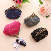 Logo Kustom Bintang Kantong Koin Dompet Wanita Kunci Tas Kosmetik Gesper Clutch Dompet Koin Gesper Snap Penutupan Tas Lipstik