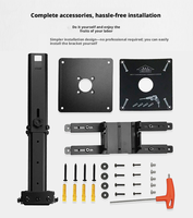 Compatible avec la plupart des projecteurs sur le marché, support de projecteur en alliage d'aluminium à longueur optionnelle