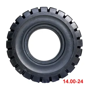 부드러운 패턴 포트 트레일러 트럭 타이어와 14.00-24 우수한 품질의 단단한 타이어