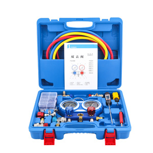 Dual Gauge Refrigerant Charging Kit R134A Precision Pressure Gauge Vacuum <b>Repair</b> Tools For <b>Car</b> Air Conditioning - Product Image 1