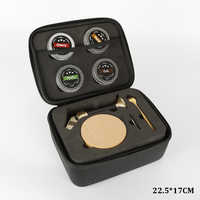 Ensemble de fumoir à whisky portable en bois de qualité supérieure avec étui de transport pour le camping en plein air et les soirées cocktails