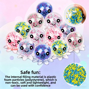 Hot TPR Material Cartoon Octopus Pinch Music Decompression Vent <b>Creative</b> Squishy Fidget Toy with Gravure Printing Children Adult - Product Image 3