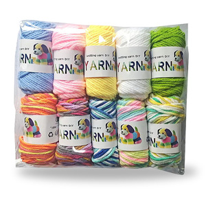 10 küçük rulo iplik Skeins 5ply çeşitli renkler yumuşak iplik herhangi bir örgü tığ ve el sanatları Mini proje için mükemmel - Product Image 6
